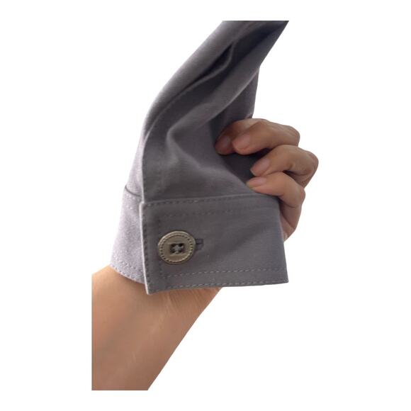 St. John Sport Button Front Jacket Stretch Long Sleeve Collared Gray Size Small - Picture 11 of 13